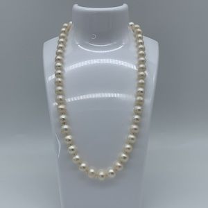 18” Genuine Fresh Water Pearl 925 Sterling Silver Necklace